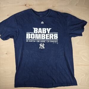 New York Yankees Austin Judge Sanchez MLB Navy Blue T-Shirt Large Baby Bombers
